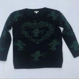 Black long sleeve top